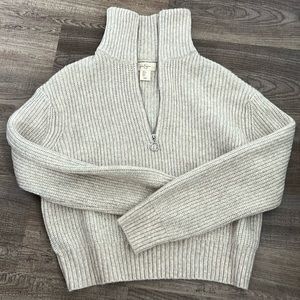 Jessica Simpson 3/4 zip cropped knit